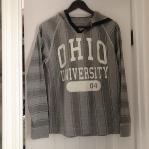 NWOT Ohio University Hoodie Sz Sm Summer weight